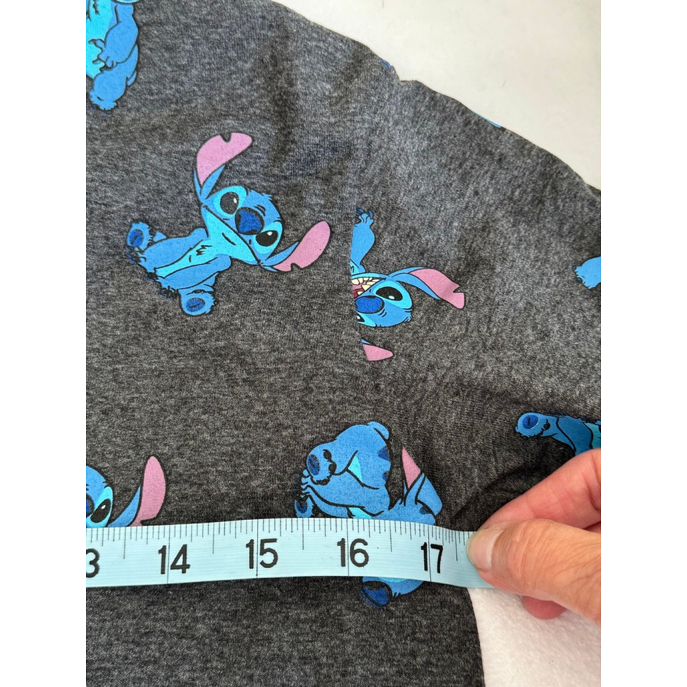 Women's Disney Lilo & Stitch T-Shirt Gray/Blue Size S V-neck shortsleeves - Picture 6 of 6